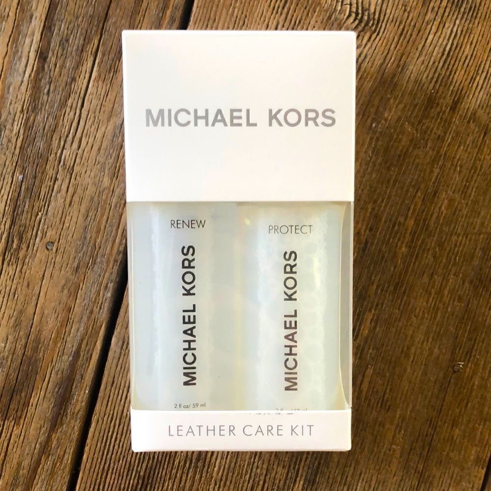 Michael Kors, leather care kit, renew and protect